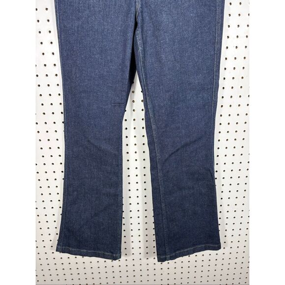 Spanx crop kick flare Raw indigo jeans size M - Picture 4 of 8